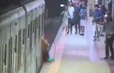 मेट्रो डॉइवर की लापरवाही से महिला की जान पर बन आई, वीडियो हुआ वायरल